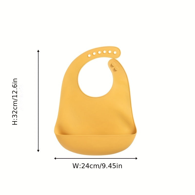 Babador De Silicone Com Coletor De Migalhas