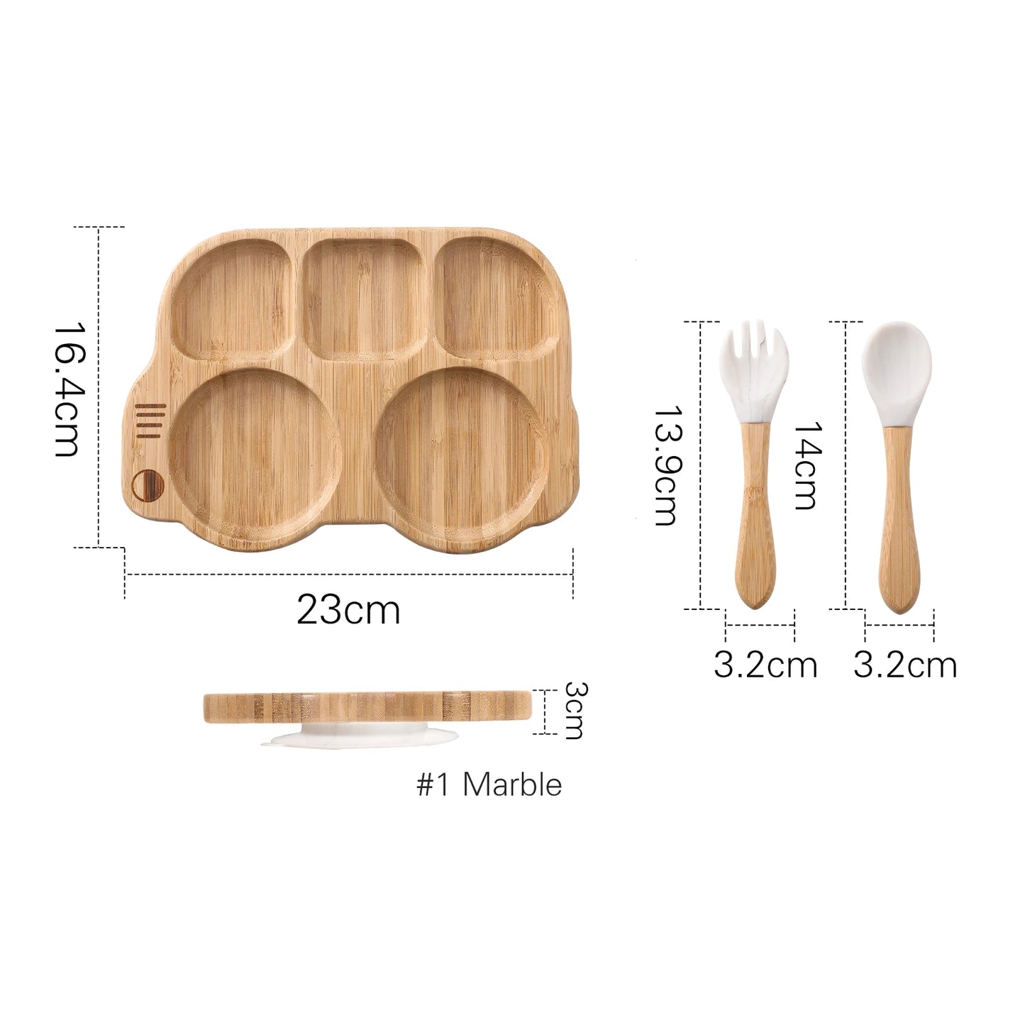 Baby Silicone Sucker Plate Spoon Garda