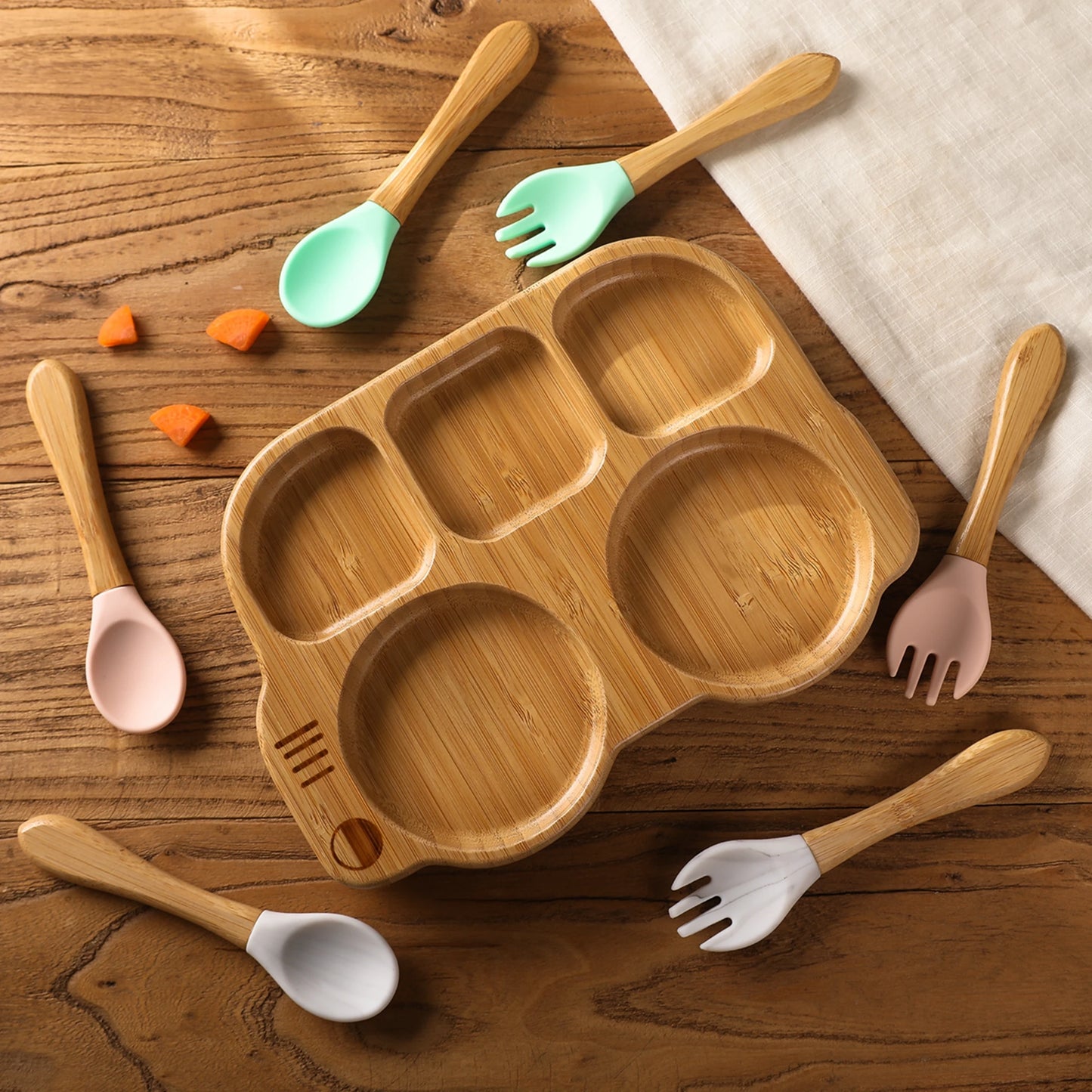 Baby Silicone Sucker Plate Spoon Garda