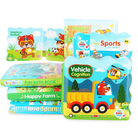 livros de bebê de brinquedo de chuveiro aquático